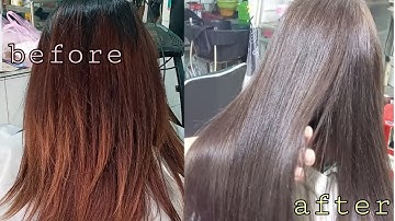 Hướng dẫn nhuộm màu nâu lạnh trên tóc 4 khúc màu