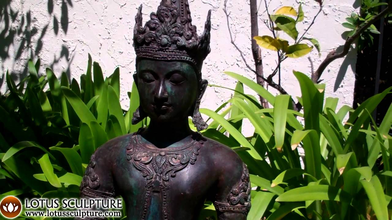 Royal Thai Buddha Statue in Earth Touching Mudra 34"