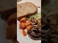 Homemade Italian sausages with vegetables