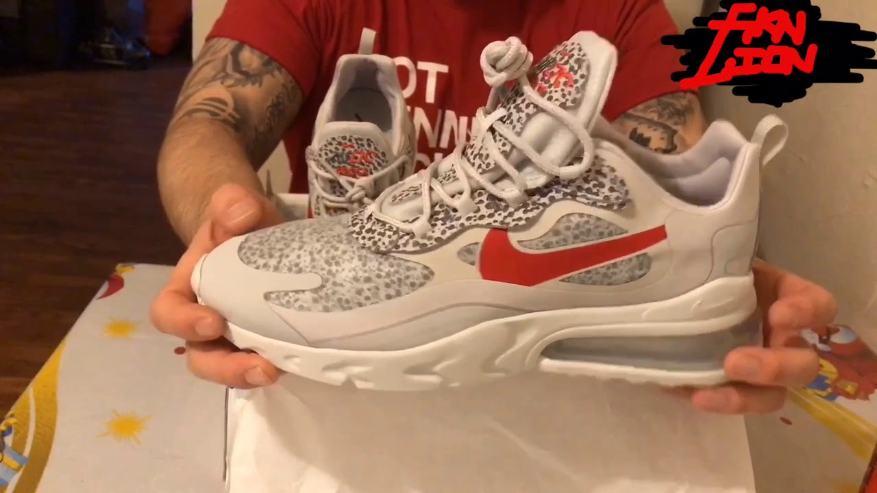 air max 270 react safari grey red