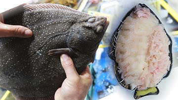 키로당 18만원 줄가자미, 왜그렇게 비싼지 알겠네요/ 이시가리  / Roughscale sole (Flat fish) sasimi