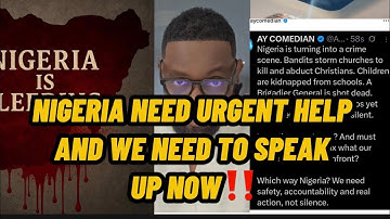 NIGERIA NEED URGENT HELP AND WE NEED TO SPEAK UP NOW‼️