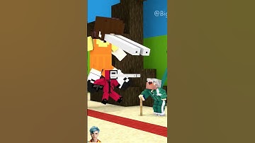 Enderman Plays Squid Game Red Light Green Light | Minecraft Animation #minecraftanimetion #shorts