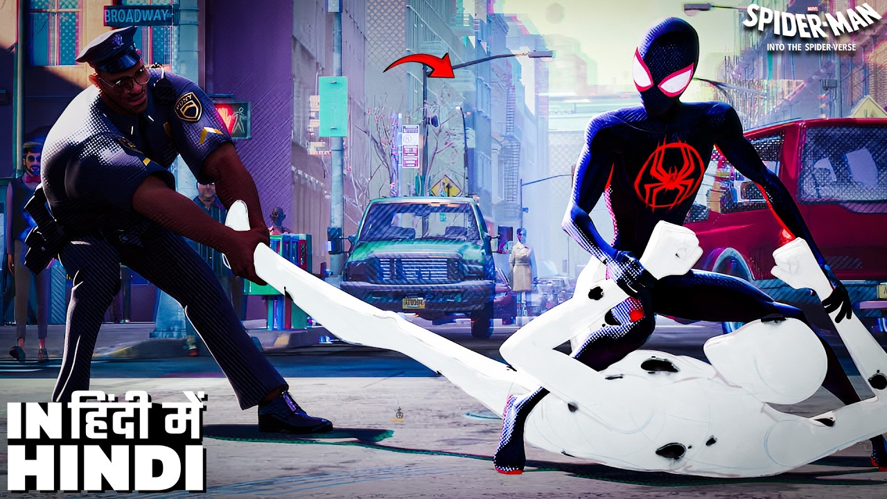 Miles ne Apne Papa ko the Spot se Bachaya | Across the Spider-Verse Hindi 4k