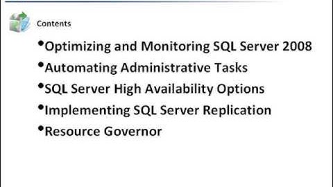 SQL Server 2008  Administration