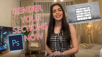 Adobe Photoshop Tutorial 4 : How to render architectural section (post production) very easy & fast