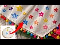 Star Embroidery Design | Easy Star Stitch Embroidery for Dresses | Hand Embroidery Tutorial