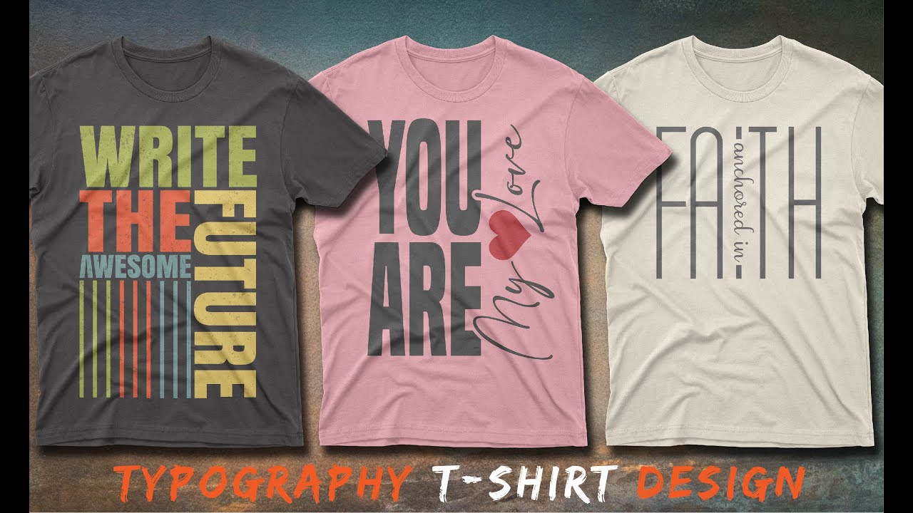I will do typography and custom graphic t shirt design_ T-shirt ...