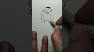 Man angry 😤 funny drawing #cartooning #drawingideas