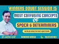 Most confusing concepts of spoca and determiners rpsc first grade  second grade dsssb reet