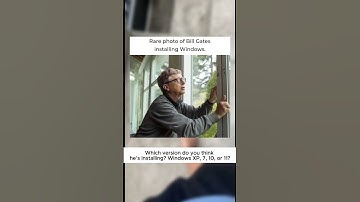 Which version do you think he’s installing? Windows XP, 7, 10, or 11?