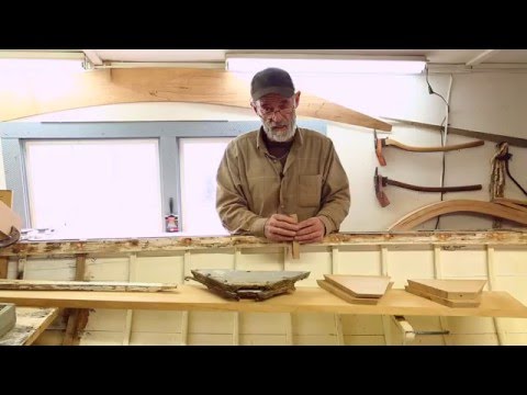 How to tighten rivets on the wooden boat REMORA (1928) Herreshoff 12 1 