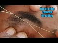 Thick to thin eyebrow threadingeyebrow threading tutorial step by step