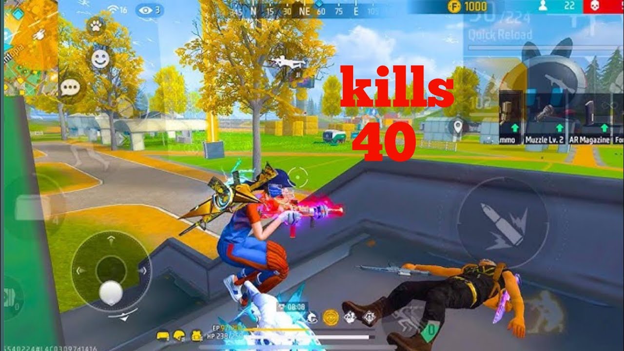 World Record 40 kills solo vs squad full gameplay free fire India # ...