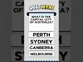 Australia Capital City Quiz #australia #shorts