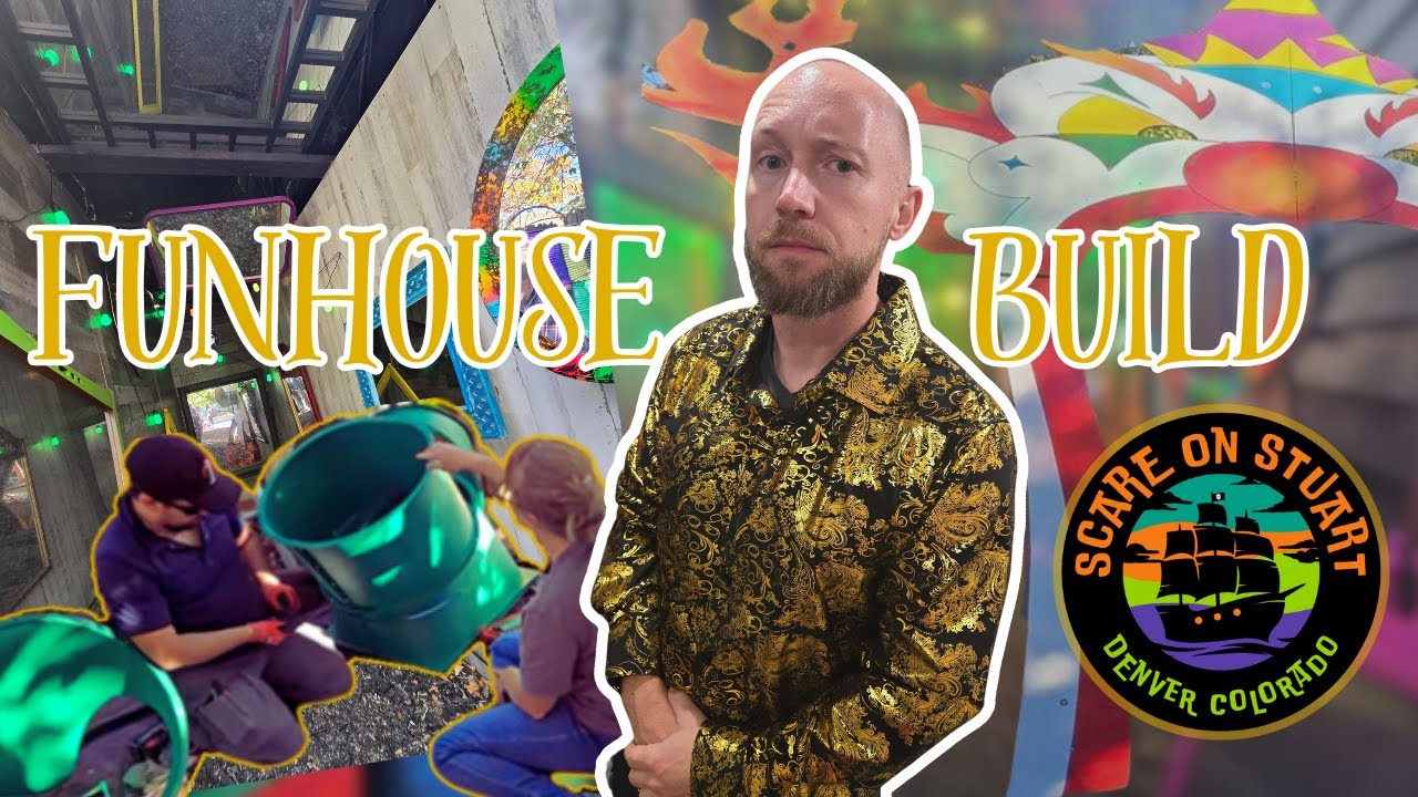 FUNHOUSE BUILD*2024 Cirque de Distortion*Home Haunt - YouTube