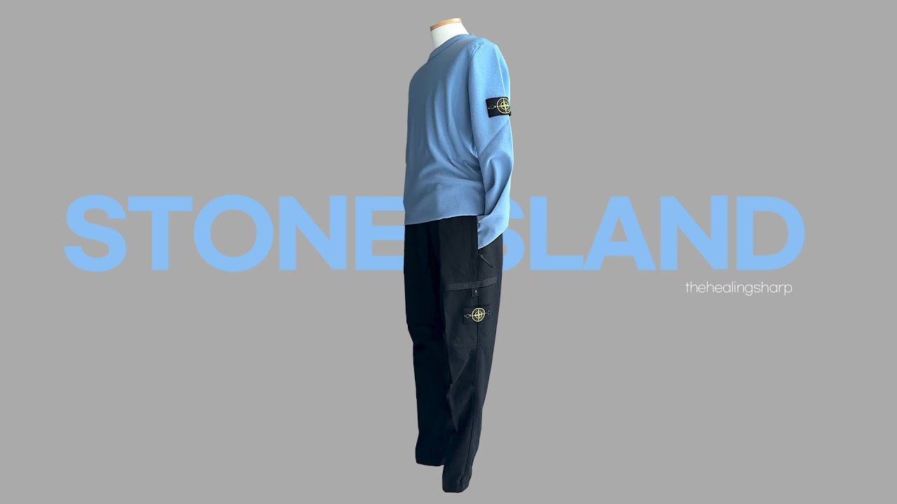 STONE ISLAND LOGO JOGGER CARGO PANTS 771531202 V0029 