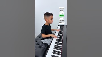 Thumbnail of 1 Second Vs 100 Years Of Piano... 🎹💀 - 6 Year Old Jelijah Diaz