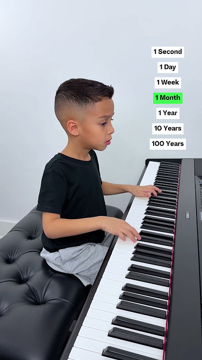 1 Second Vs 100 Years Of Piano... 🎹💀 - 6 Year Old Jelijah Diaz