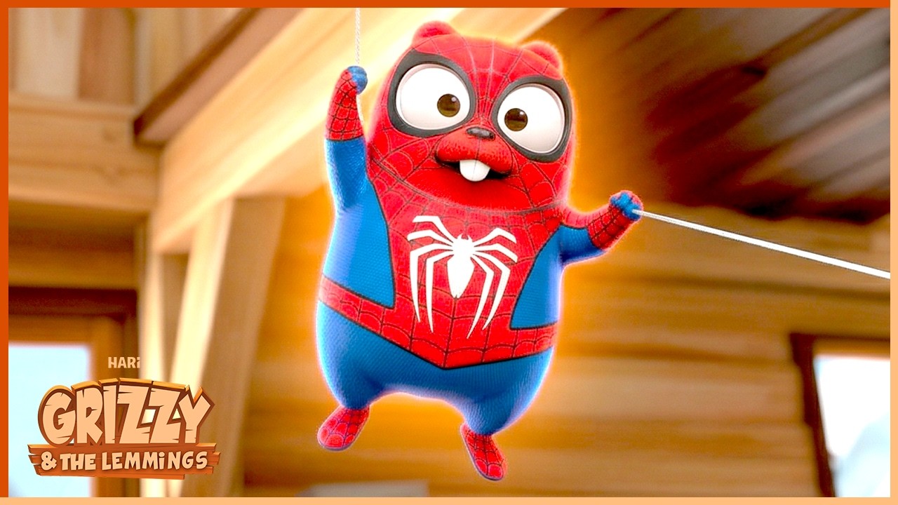 Spider Lemmings | Grizzy & the Lemmings | 25' Compilation | 🐻🐹 Cartoon for Kids