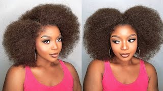 GAME  CHANGED😳 Crochet Afro Kinky Bulk Human Hair Ft QVR Hair