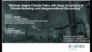Minimax-Regret Climate Policy with Deep Uncertainty in Modeling & Intergenerational Discounting