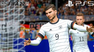 FIFA 22 PS5™ | Germany vs Hungary | UEFA Nations League 2022 | Gameplay \u0026 Full match