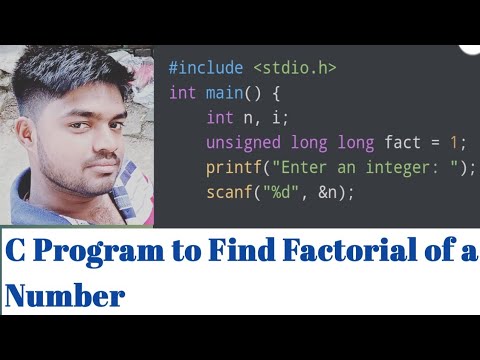 C Program to Find Factorial of a Number || C Programming 2021 || C Language 2021 || codingtutorial