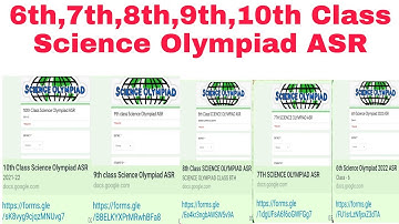 #pseb 6th,7th,8th,9th,10th Class Science Olympiad ASR