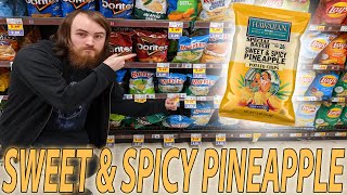 HAWAIIAN BRAND KETTLE STYLE POTATO CHIPS SWEET & SPICY PINEAPPLE FLAVORED CHIPS REVIEW