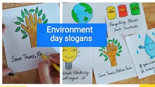 How to write Environment Day slogan | Environment Day slogans