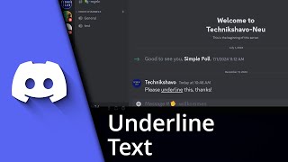 How to underline text in Discord ✅ Tutorial
