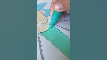 Asmr drawing Rick from Rick and Morty! #drawing#posca #draw#subscribe#like#pen #asmr# painting #rick