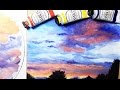 How To Paint A Sunset Evening Sky | Oil Painting Tutorial
