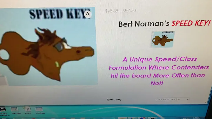 Bert Normans Speed Key Horse Racing Software