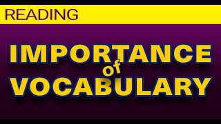 🟡 Vocabulary in reading (Part 1/2): importance and linguistic concepts