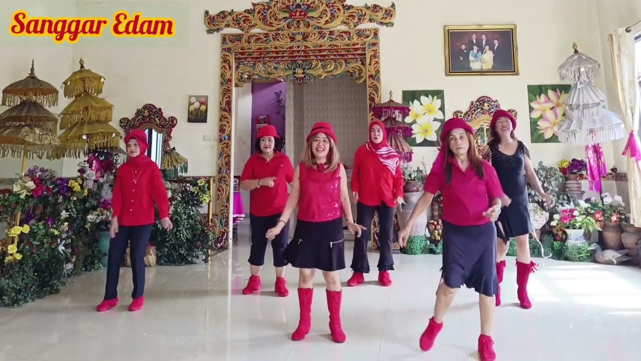 Nurlela line dance by Sanggar Edam, Choreographer : Nurmaya & Rani ( INA)