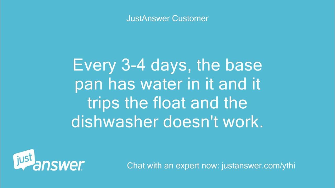 How does water get into the base pan of an asko dishwasher YouTube