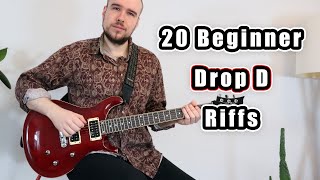 20 Drop D Riffs for Beginners (with Tabs)