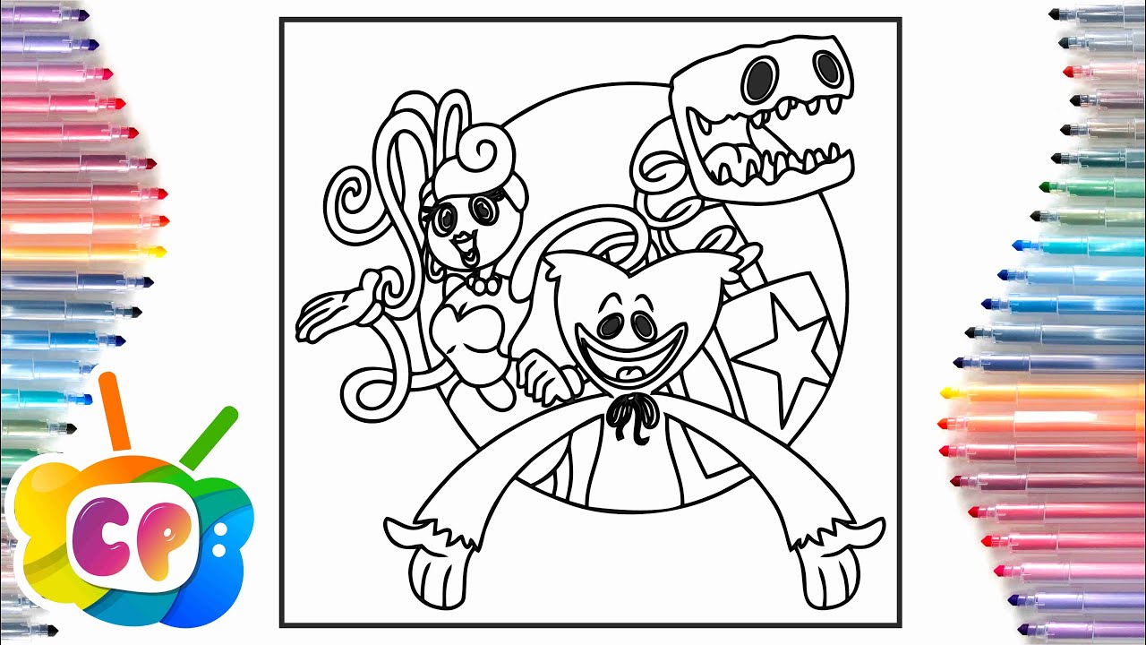 Poppy Playtime project coloring page/Huggy Wuggy Coloring pages ...