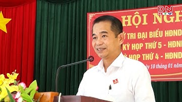 Chủ tịch HĐND tỉnh Thái Bảo-Tiếp xúc cử tri tại huyện Thống Nhất