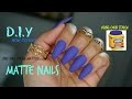 How To Make Any Nail Polish MATTE    D.I.Y (USING CORN STARCH)