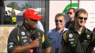 F1 2011 Italy post race interview with Jarno Trulli and Tony Fernandez BBC.mp4