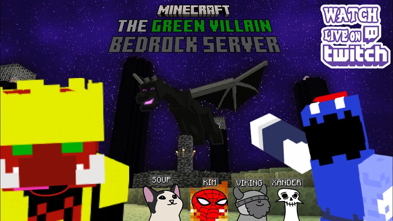 THE ENDER FIGHT!! Mayham Plays on The GV Minecraft Bedrock Server ...