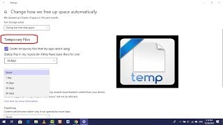 How to Automatically Clear Temp Files, Folder in Windows 10