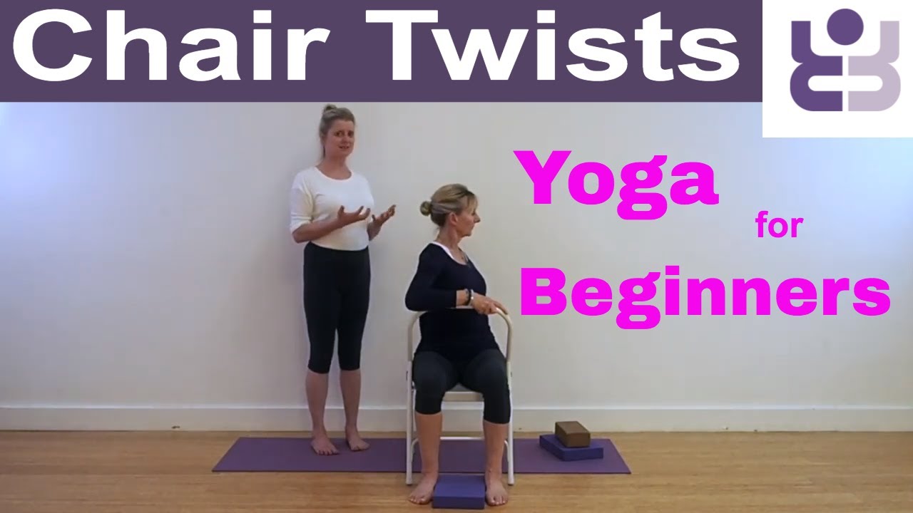 yoga chair pose twist