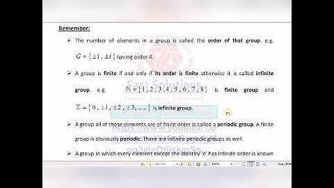Algebra || Order of a group, Periodic group, Torsion free & Mixed group -111 || Abid Hussain Khilji