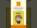 Cómo dibujar a HARRY POTTER en Adobe Illustrator #tutorial #harrypotter #tiny #illustrator #vectores