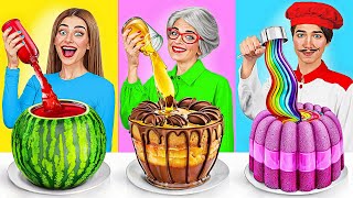自分 vs おばあちゃんの料理チャレンジ | フードバトル Jelly DO Challenge