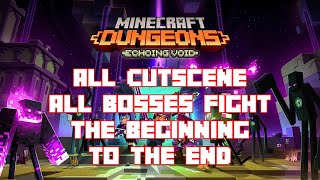 Minecraft Dungeons All Cutscenes & All Bosses Fight (Ultimate Edition All DLC) Beginning to the End